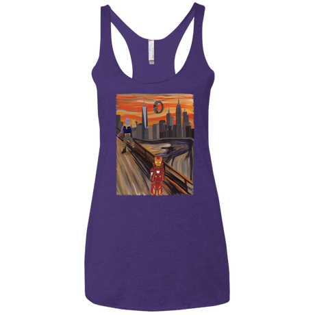 T-Shirts Purple Rush / X-Small Iron Scream Women's Triblend Racerback Tank