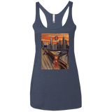 T-Shirts Vintage Navy / X-Small Iron Scream Women's Triblend Racerback Tank