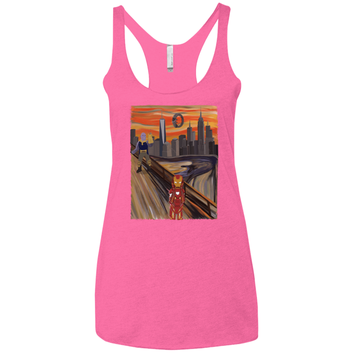 T-Shirts Vintage Pink / X-Small Iron Scream Women's Triblend Racerback Tank