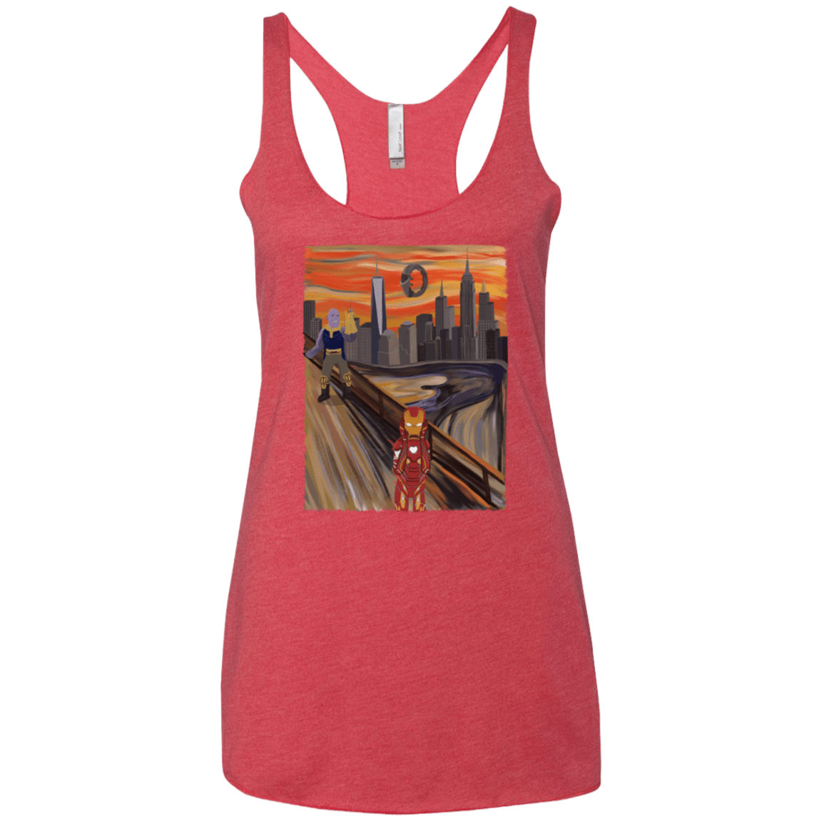 T-Shirts Vintage Red / X-Small Iron Scream Women's Triblend Racerback Tank