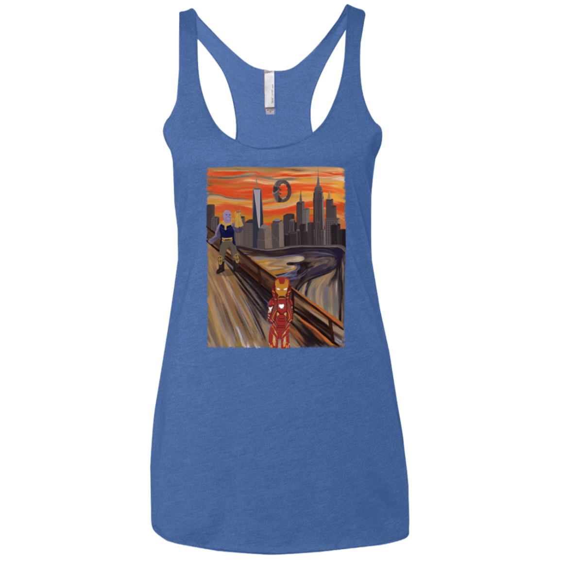 T-Shirts Vintage Royal / X-Small Iron Scream Women's Triblend Racerback Tank