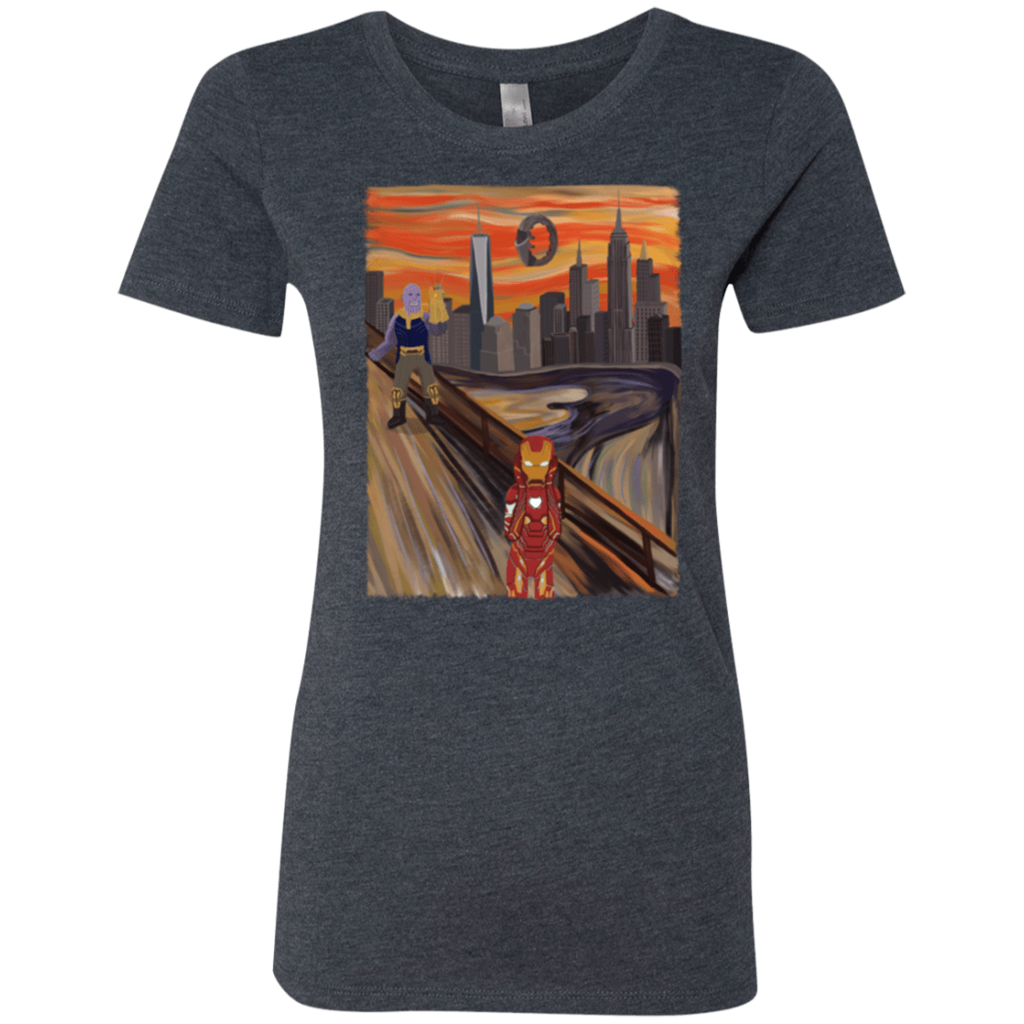 T-Shirts Vintage Navy / S Iron Scream Women's Triblend T-Shirt