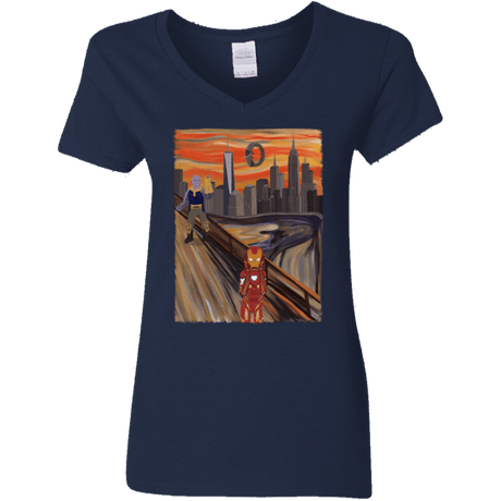 T-Shirts Navy / S Iron Scream Women's V-Neck T-Shirt