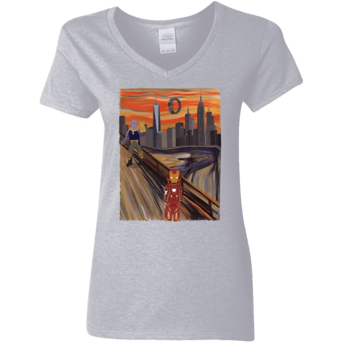 T-Shirts Sport Grey / S Iron Scream Women's V-Neck T-Shirt