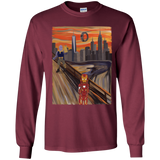 T-Shirts Maroon / YS Iron Scream Youth Long Sleeve T-Shirt