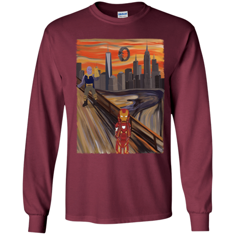 T-Shirts Maroon / YS Iron Scream Youth Long Sleeve T-Shirt