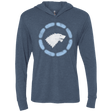 T-Shirts Indigo / X-Small Iron Stark Triblend Long Sleeve Hoodie Tee