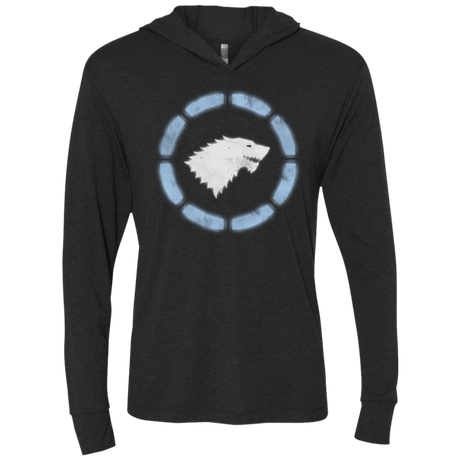 T-Shirts Vintage Black / X-Small Iron Stark Triblend Long Sleeve Hoodie Tee