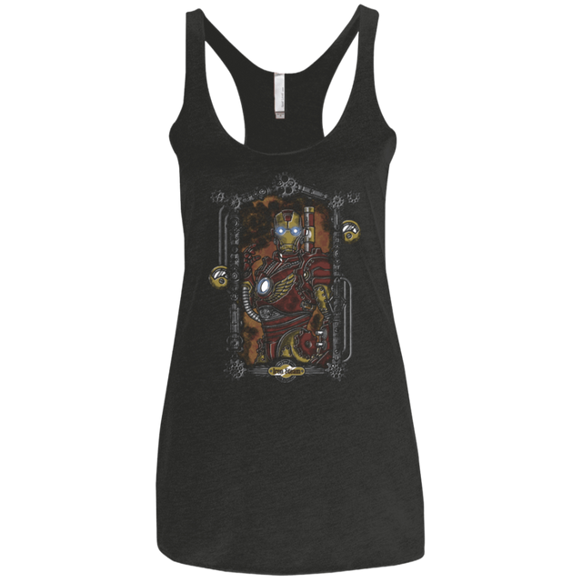 T-Shirts Vintage Black / X-Small Iron Steam Women's Triblend Racerback Tank