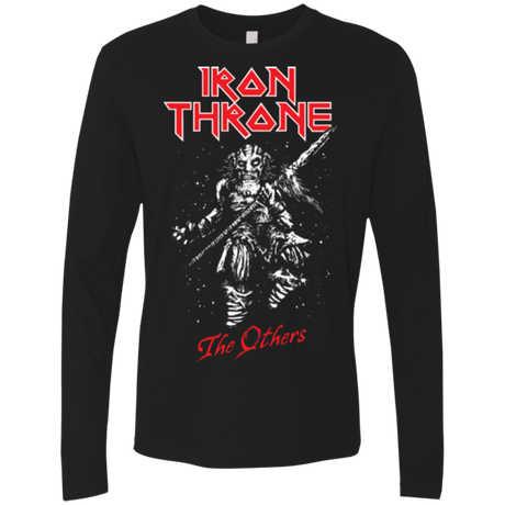 T-Shirts Black / Small Iron Throne Men's Premium Long Sleeve