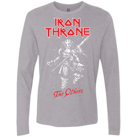 T-Shirts Heather Grey / Small Iron Throne Men's Premium Long Sleeve