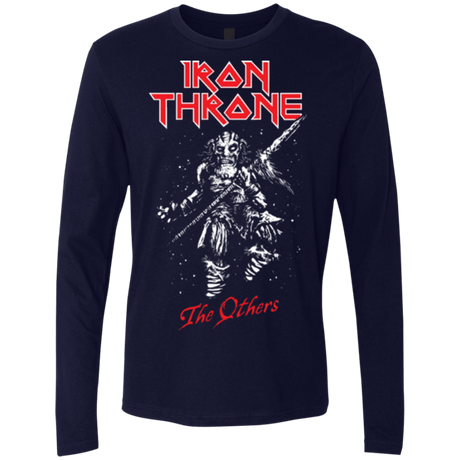 T-Shirts Midnight Navy / Small Iron Throne Men's Premium Long Sleeve