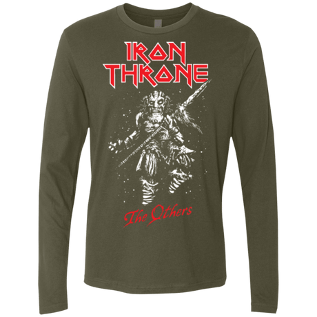 T-Shirts Military Green / Small Iron Throne Men's Premium Long Sleeve