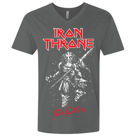 T-Shirts Heavy Metal / X-Small Iron Throne Men's Premium V-Neck