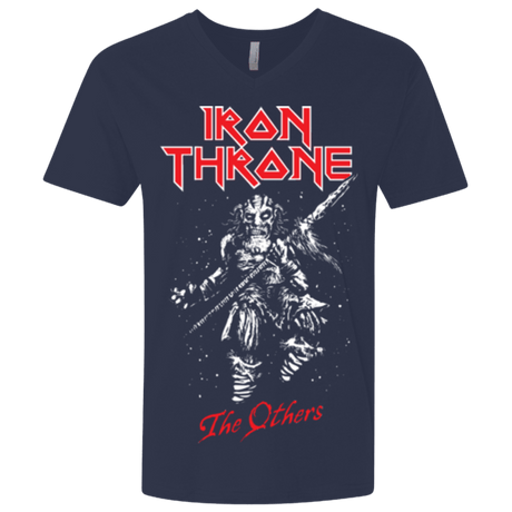 T-Shirts Midnight Navy / X-Small Iron Throne Men's Premium V-Neck