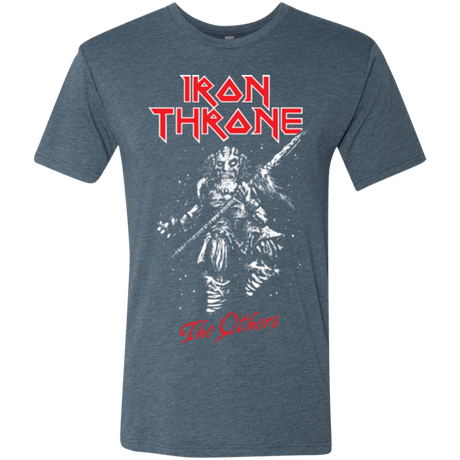 T-Shirts Indigo / Small Iron Throne Men's Triblend T-Shirt