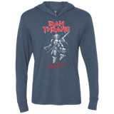 T-Shirts Indigo / X-Small Iron Throne Triblend Long Sleeve Hoodie Tee