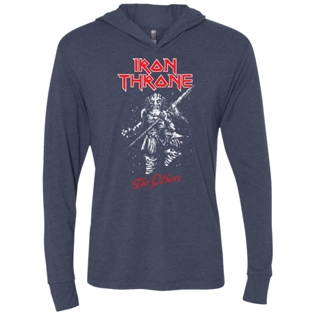 T-Shirts Vintage Navy / X-Small Iron Throne Triblend Long Sleeve Hoodie Tee