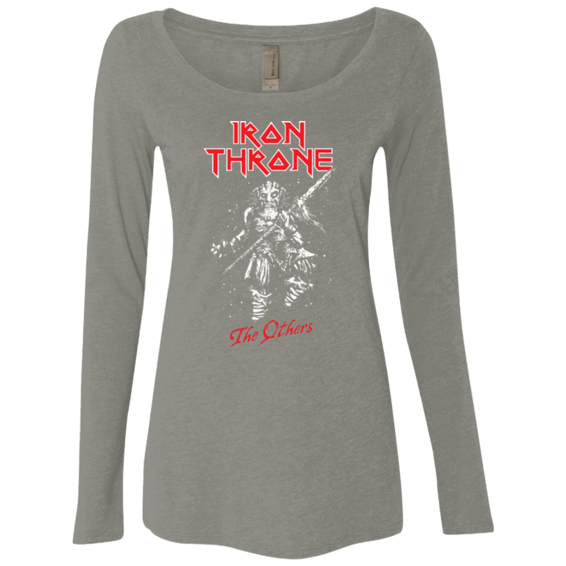 T-Shirts Venetian Grey / Small Iron Throne Women's Triblend Long Sleeve Shirt
