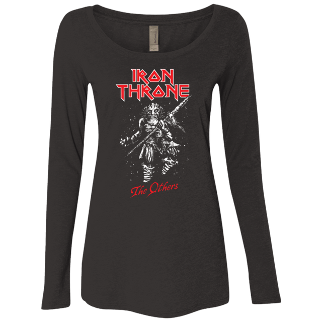 T-Shirts Vintage Black / Small Iron Throne Women's Triblend Long Sleeve Shirt