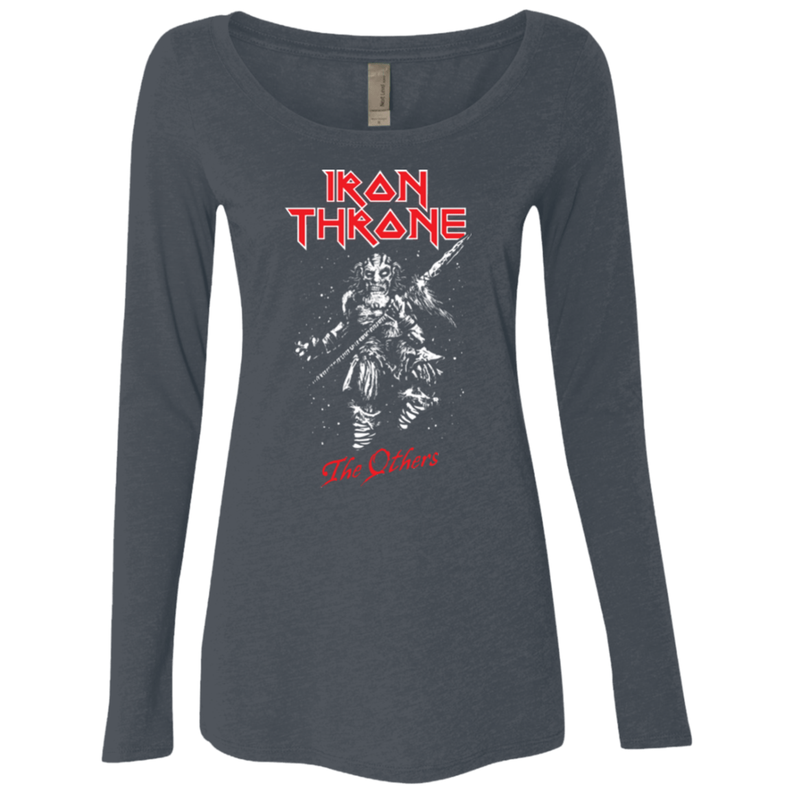 T-Shirts Vintage Navy / Small Iron Throne Women's Triblend Long Sleeve Shirt