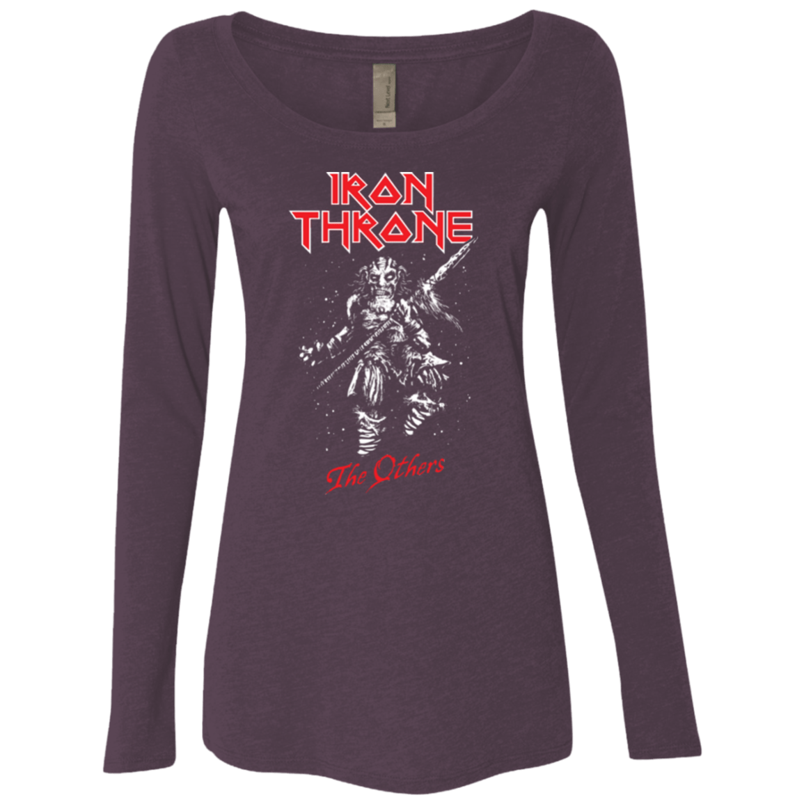 T-Shirts Vintage Purple / Small Iron Throne Women's Triblend Long Sleeve Shirt