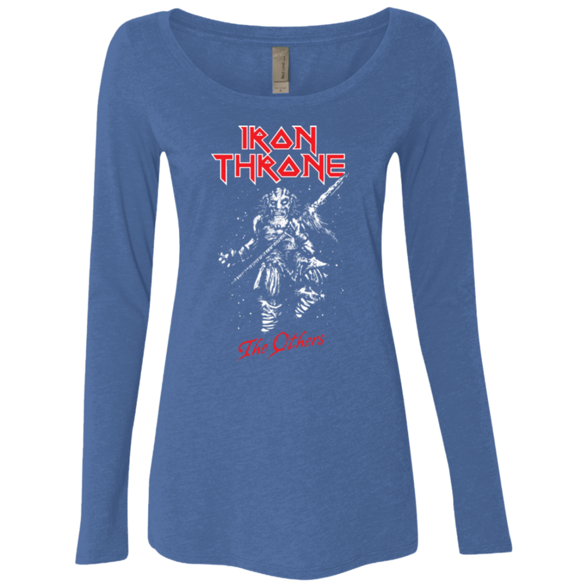 T-Shirts Vintage Royal / Small Iron Throne Women's Triblend Long Sleeve Shirt
