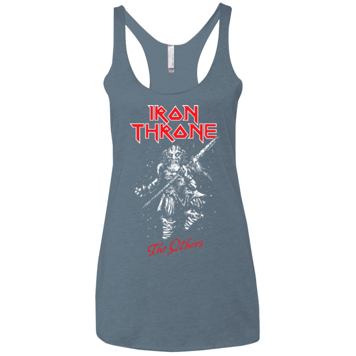 T-Shirts Indigo / X-Small Iron Throne Women's Triblend Racerback Tank