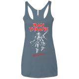 T-Shirts Indigo / X-Small Iron Throne Women's Triblend Racerback Tank