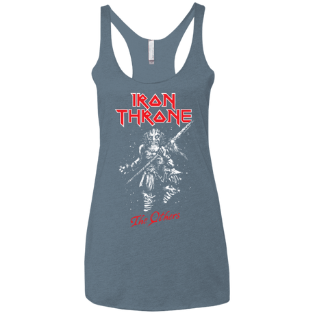 T-Shirts Indigo / X-Small Iron Throne Women's Triblend Racerback Tank