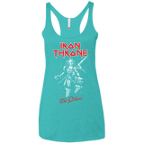 T-Shirts Tahiti Blue / X-Small Iron Throne Women's Triblend Racerback Tank