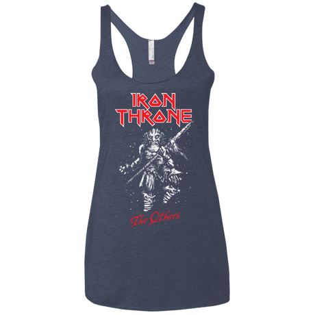 T-Shirts Vintage Navy / X-Small Iron Throne Women's Triblend Racerback Tank