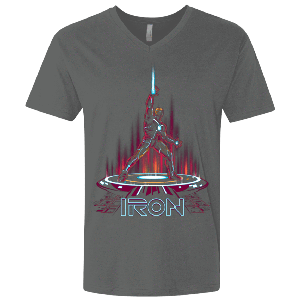 T-Shirts Heavy Metal / X-Small IRON TRON Men's Premium V-Neck