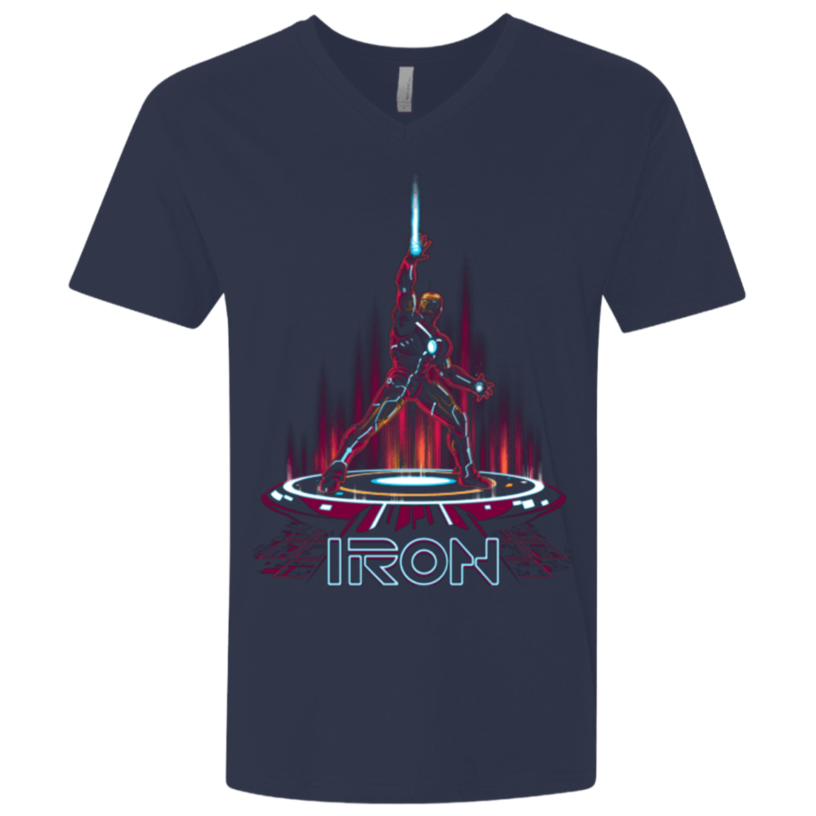 T-Shirts Midnight Navy / X-Small IRON TRON Men's Premium V-Neck