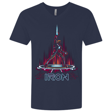 T-Shirts Midnight Navy / X-Small IRON TRON Men's Premium V-Neck