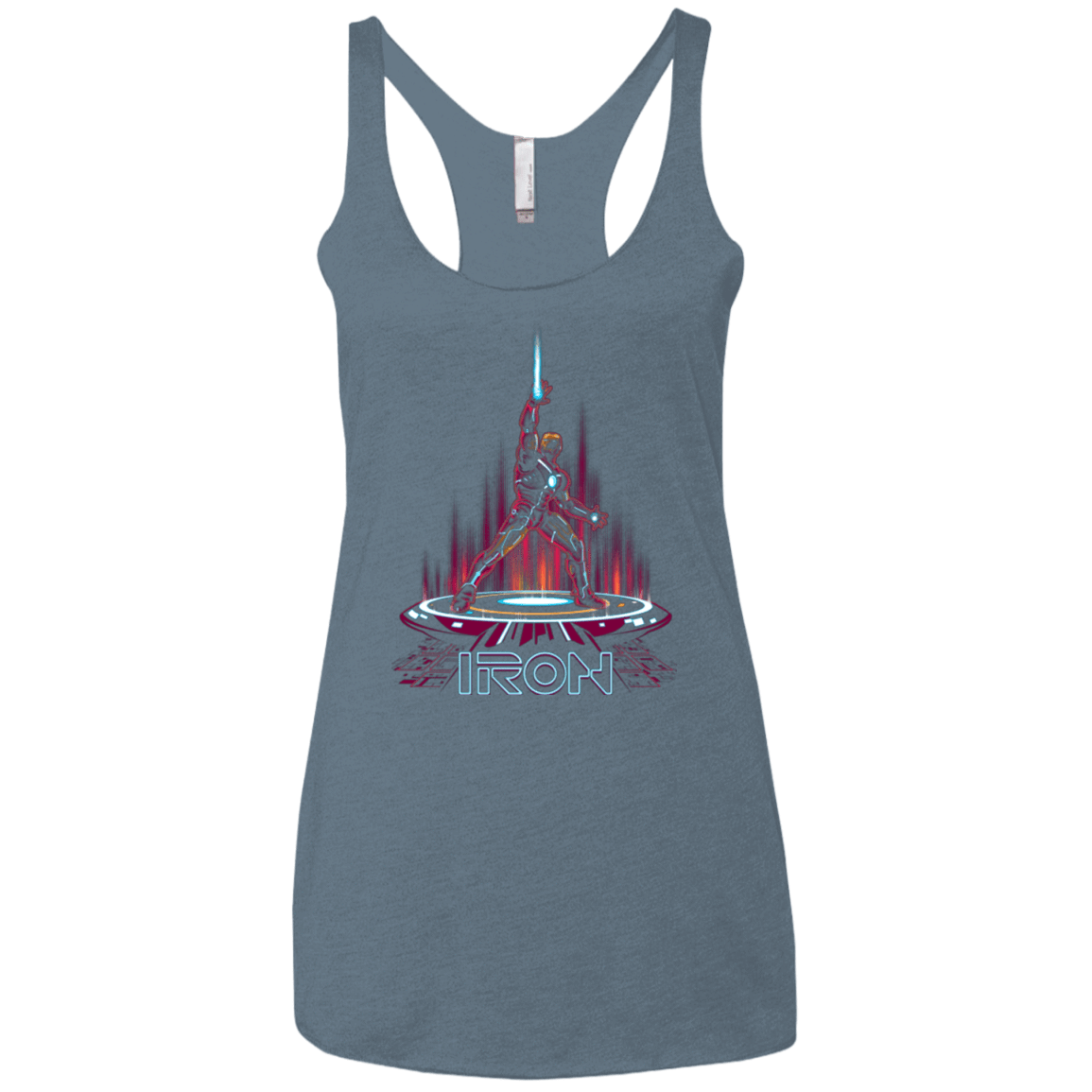 T-Shirts Indigo / X-Small IRON TRON Women's Triblend Racerback Tank