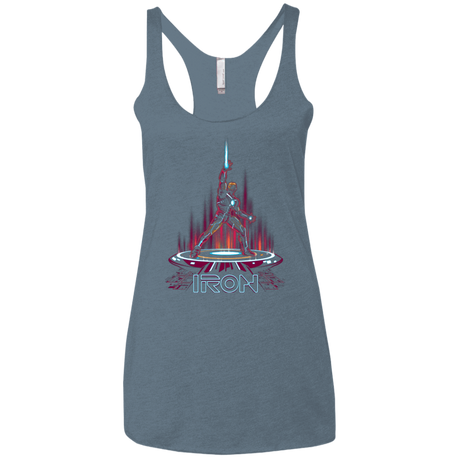 T-Shirts Indigo / X-Small IRON TRON Women's Triblend Racerback Tank