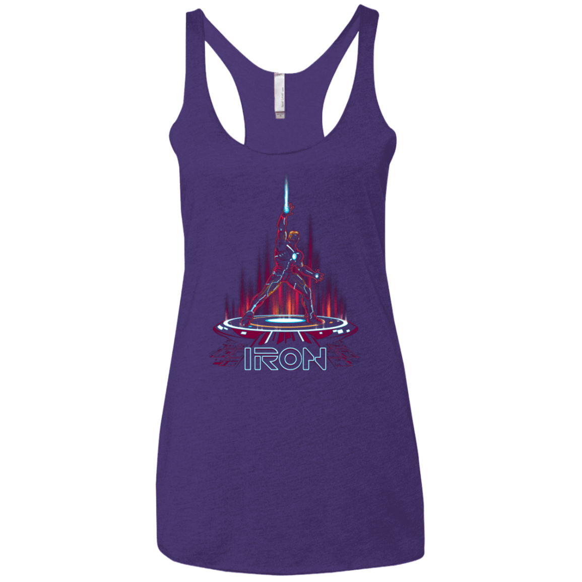 T-Shirts Purple / X-Small IRON TRON Women's Triblend Racerback Tank