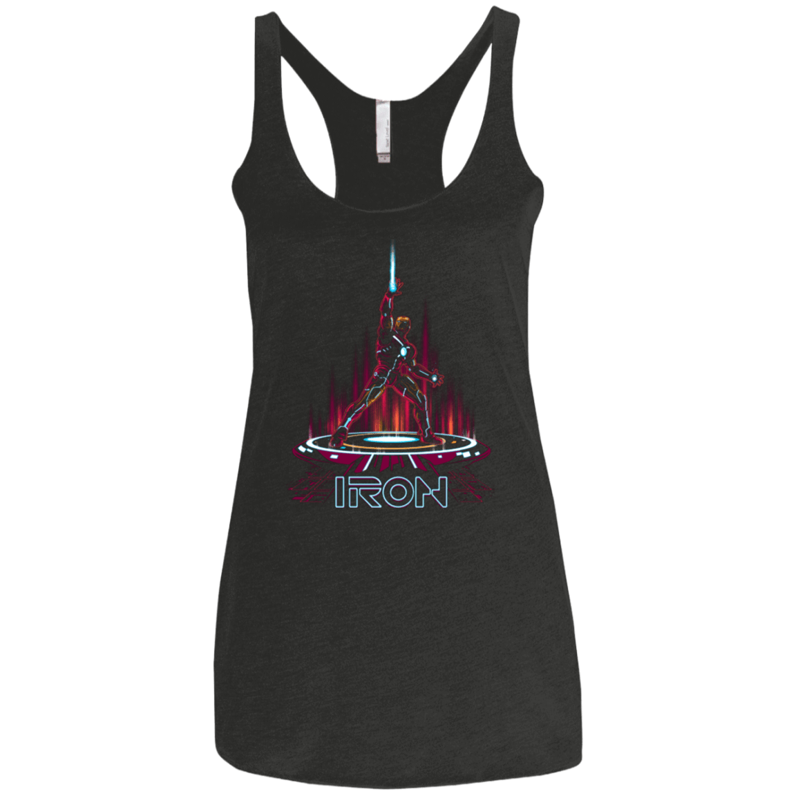 T-Shirts Vintage Black / X-Small IRON TRON Women's Triblend Racerback Tank