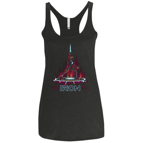 T-Shirts Vintage Black / X-Small IRON TRON Women's Triblend Racerback Tank