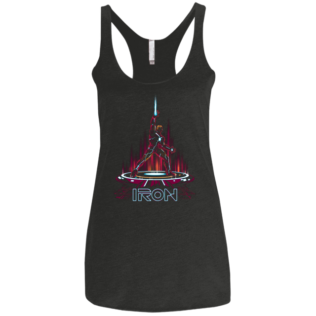 T-Shirts Vintage Black / X-Small IRON TRON Women's Triblend Racerback Tank