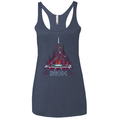 T-Shirts Vintage Navy / X-Small IRON TRON Women's Triblend Racerback Tank