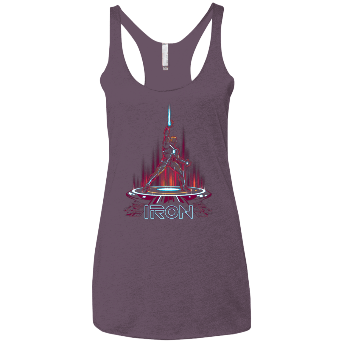 T-Shirts Vintage Purple / X-Small IRON TRON Women's Triblend Racerback Tank