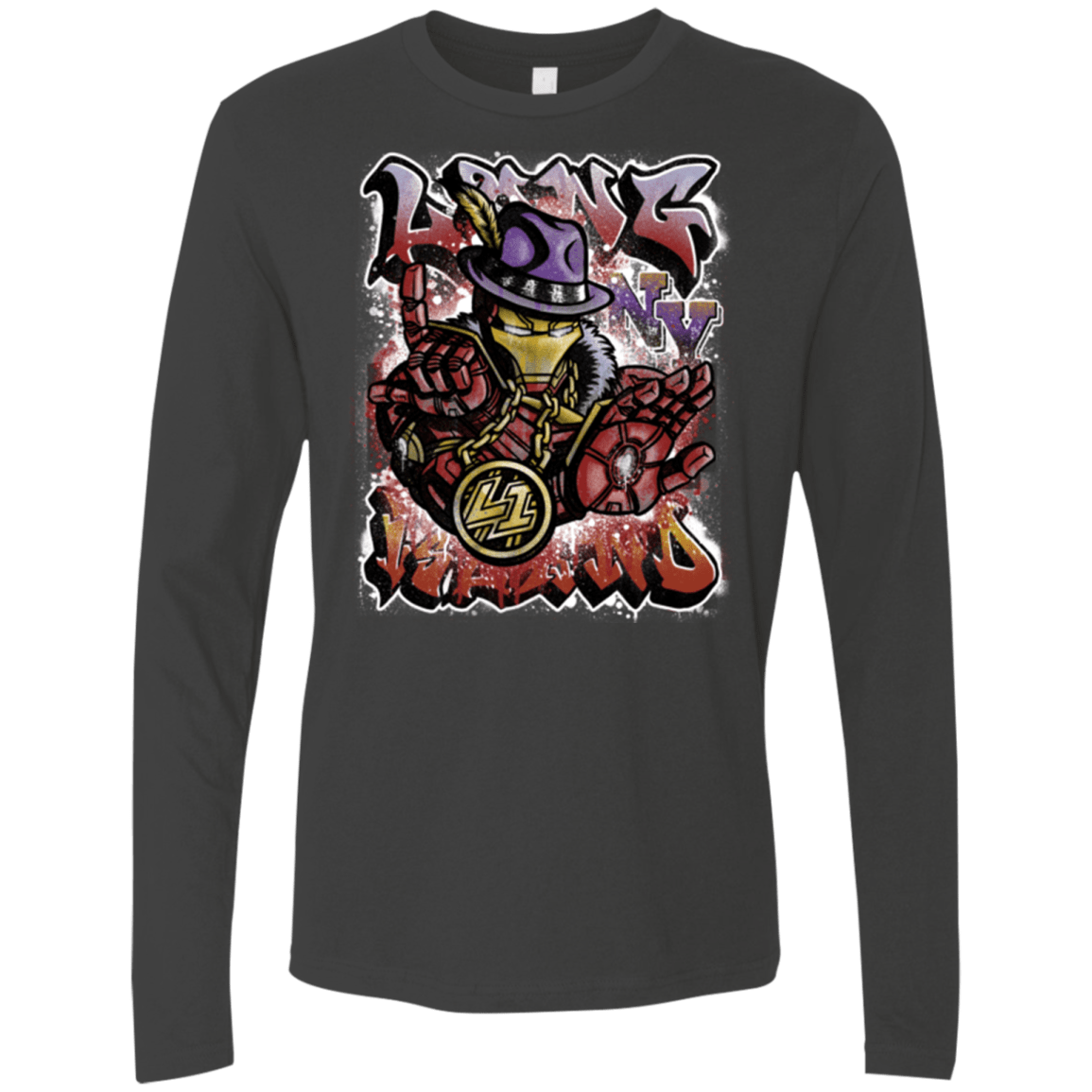 T-Shirts Heavy Metal / Small Ironman Long Island Men's Premium Long Sleeve