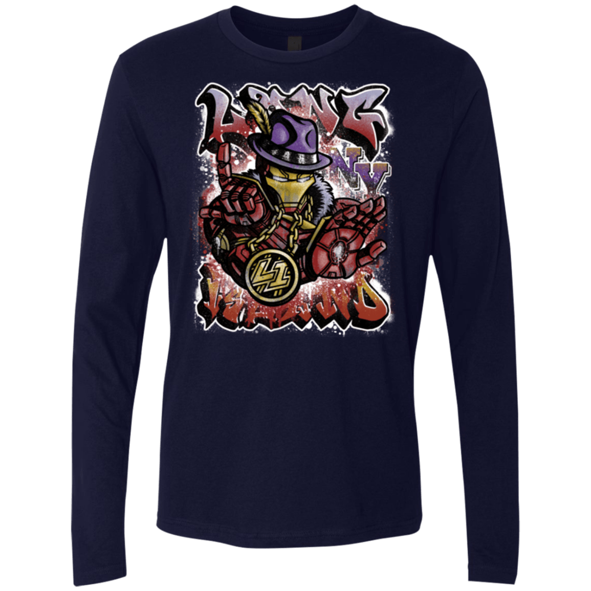 T-Shirts Midnight Navy / Small Ironman Long Island Men's Premium Long Sleeve