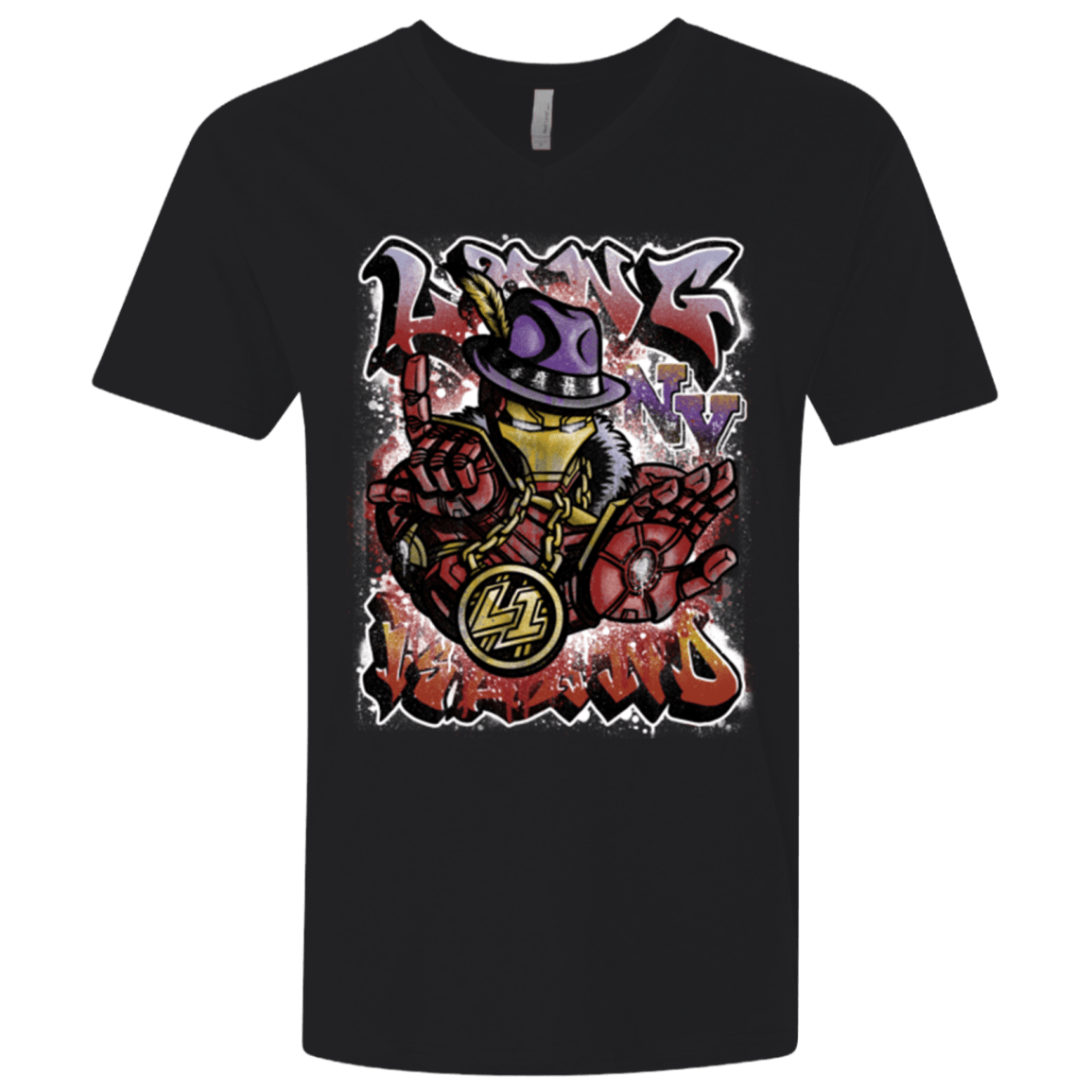 T-Shirts Black / X-Small Ironman Long Island Men's Premium V-Neck