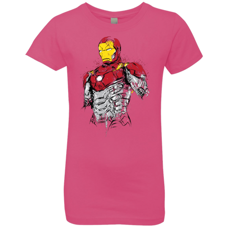 T-Shirts Hot Pink / YXS Ironman - Mark XLVII Armor Girls Premium T-Shirt