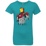T-Shirts Tahiti Blue / YXS Ironman - Mark XLVII Armor Girls Premium T-Shirt