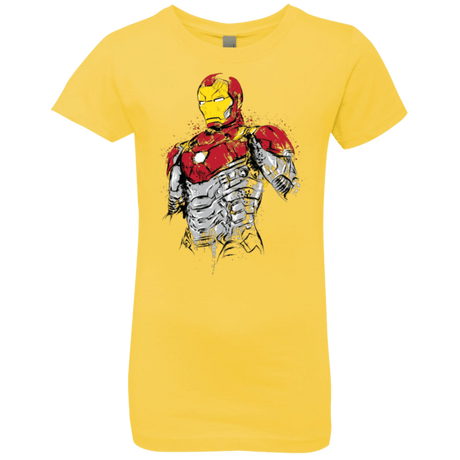 T-Shirts Vibrant Yellow / YXS Ironman - Mark XLVII Armor Girls Premium T-Shirt