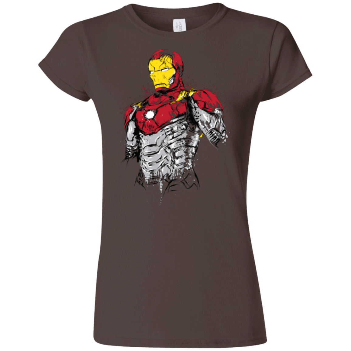 T-Shirts Dark Chocolate / S Ironman - Mark XLVII Armor Junior Slimmer-Fit T-Shirt